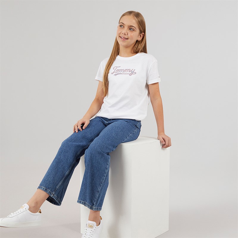 Tommy Hilfiger Junior Girls T-Shirt White