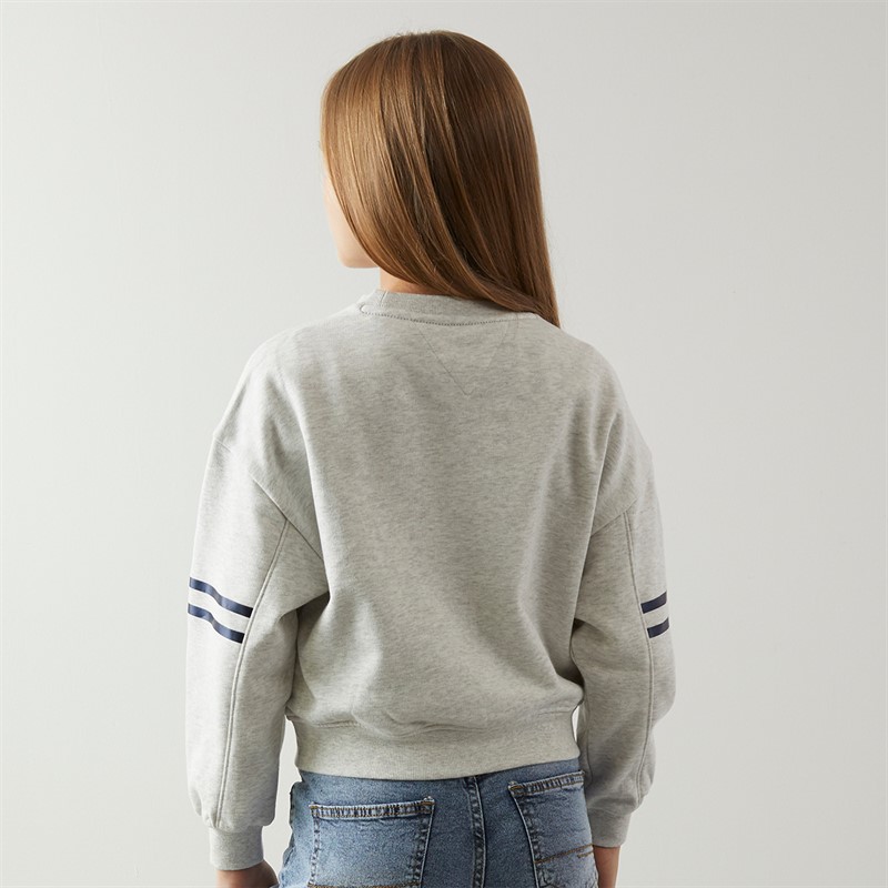 Tommy Hilfiger Junior Girls Sweatshirt Grey Heather
