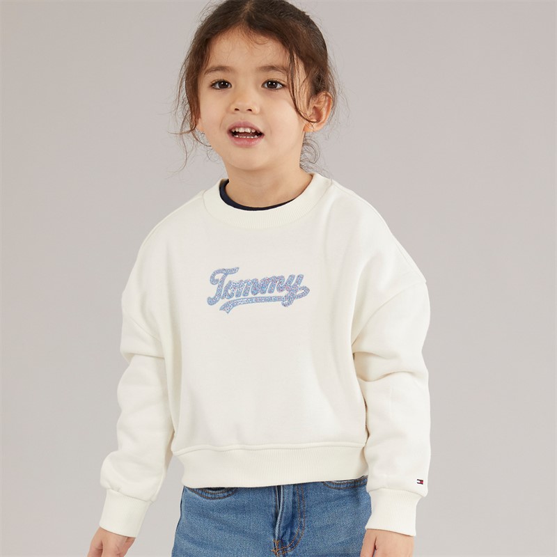 Tommy Hilfiger Girls Sweatshirt Ivory Silk