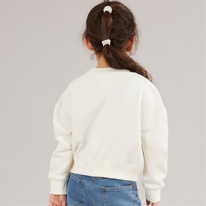 Tommy Hilfiger Girls Sweatshirt Ivory Silk