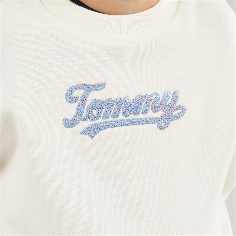 Tommy Hilfiger Girls Sweatshirt Ivory Silk
