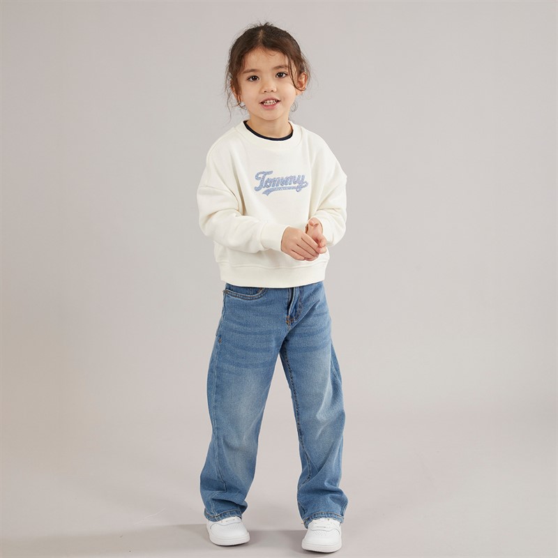 Tommy Hilfiger Girls Sweatshirt Ivory Silk
