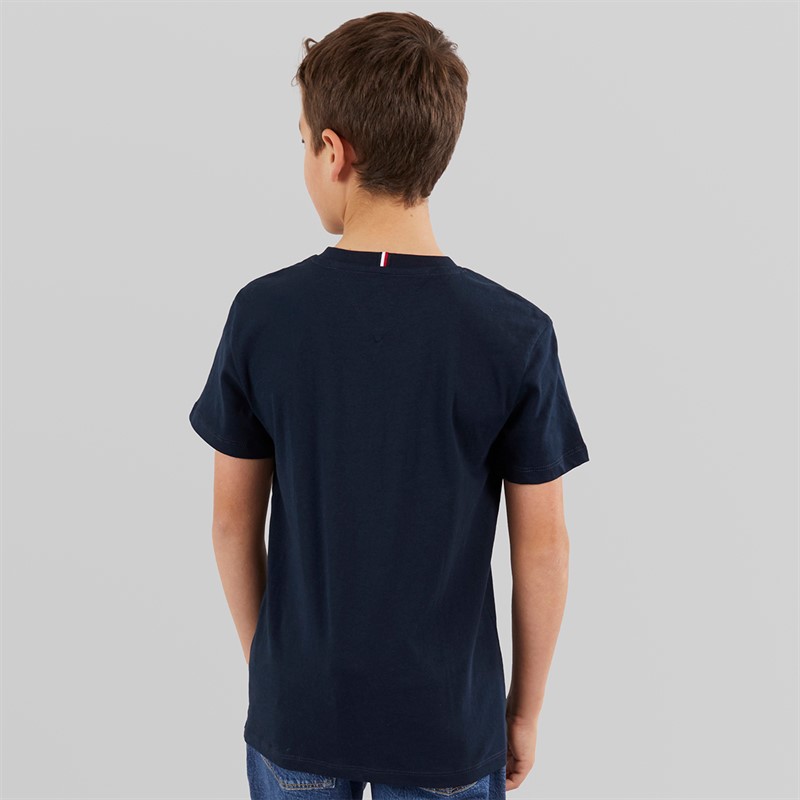 Tommy Hilfiger Junior Boys Varsity Graphic T-Shirt Dark Night Navy