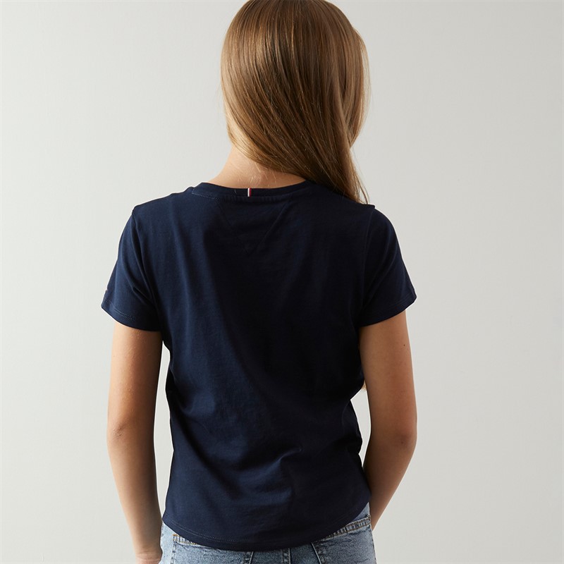 Tommy Hilfiger Junior Girls T-Shirt Dark Night Navy