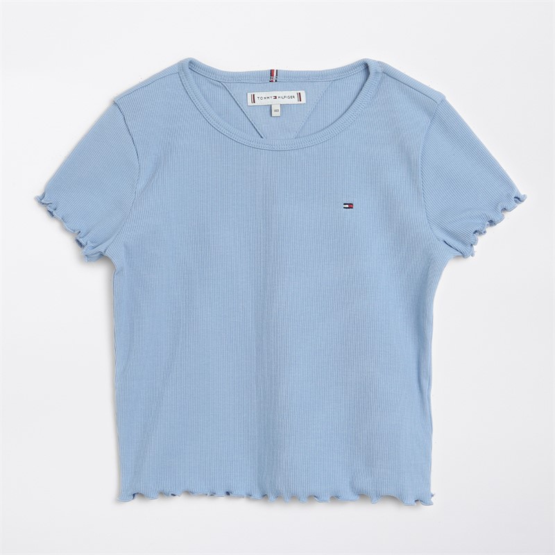 Tommy Hilfiger Girls Essential T-Shirt Cloudy Blue
