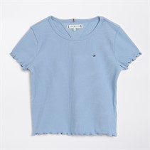 Tommy Hilfiger Girls Essential T-Shirt Cloudy Blue