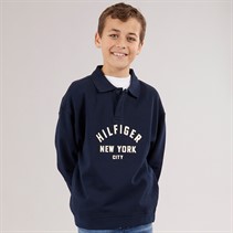 Tommy Hilfiger Junior Boys Graphic Sweatshirt Dark Night Navy
