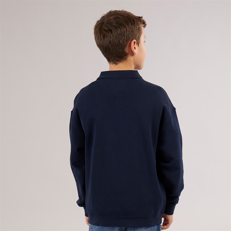 Tommy Hilfiger Junior Boys Graphic Sweatshirt Dark Night Navy