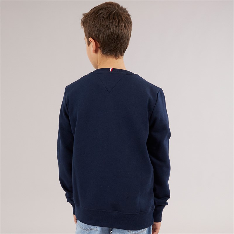 Tommy Hilfiger Boys Flag Sweatshirt Dark Night Navy