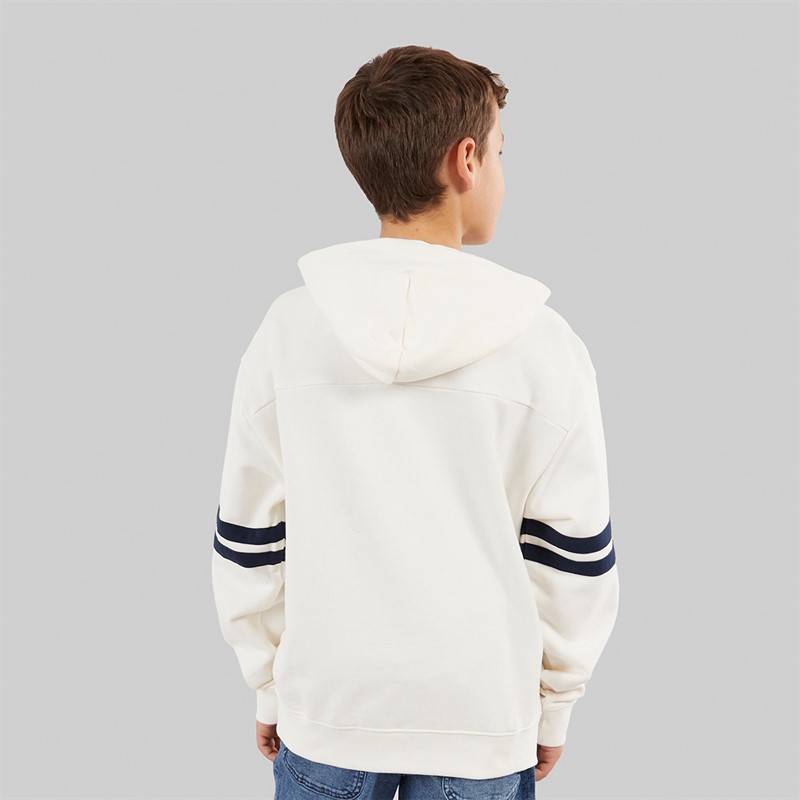 Tommy Hilfiger Boys TH Mixed Graphic Hoodie Ivory Silk