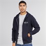Tommy Hilfiger Mens Hilfiger Stacked Zip Through Hoodie Desert Sky