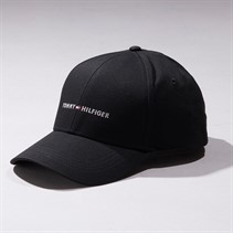 Tommy Hilfiger Mens TH Foundation Six Panel Cap Black