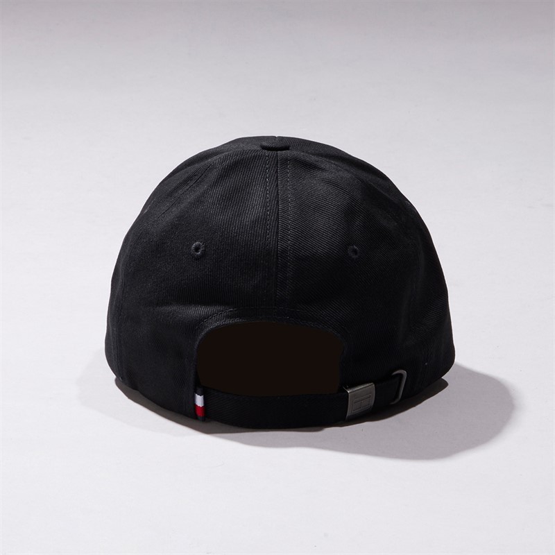 Tommy Hilfiger Mens TH Foundation Six Panel Cap Black