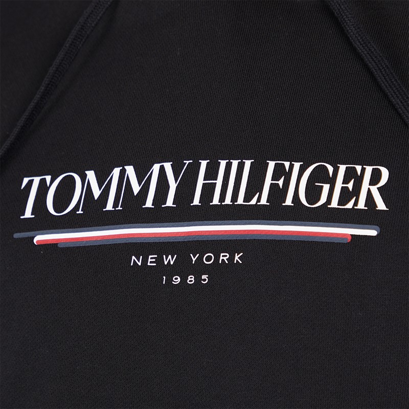 Tommy Hilfiger Mens Love Hilfiger Hoodie Black