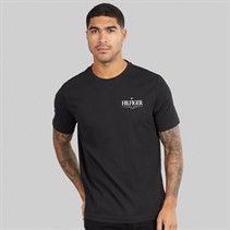 Tommy Hilfiger Mens Hilfiger Stack T-Shirt Black