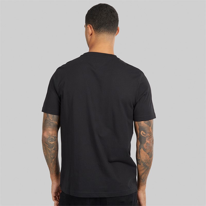 Tommy Hilfiger Mens Hilfiger Stack T-Shirt Black