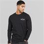 Tommy Hilfiger Mens Hilfiger Stack Long Sleeve Top Black
