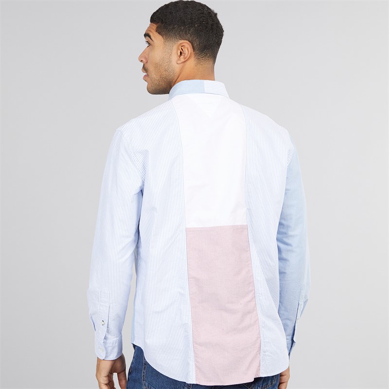 Tommy Hilfiger Mens Americana Blocking Shirt Shirt Blue/Multi