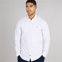 Tommy Hilfiger Mens Pop Stripe Shirt Sweet Blue/Optic White