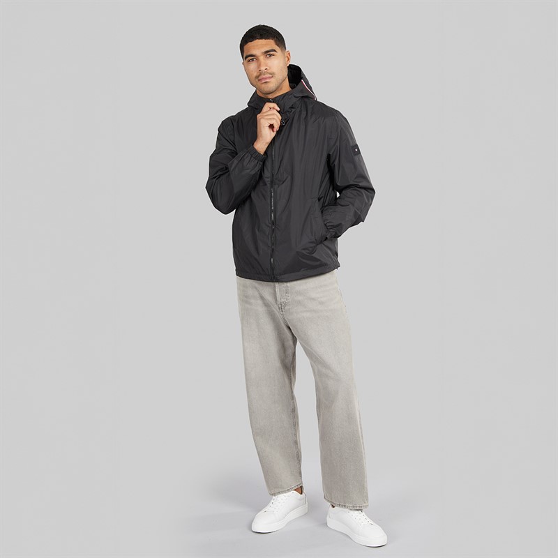 Tommy Hilfiger Mens Hooded Jacket Black