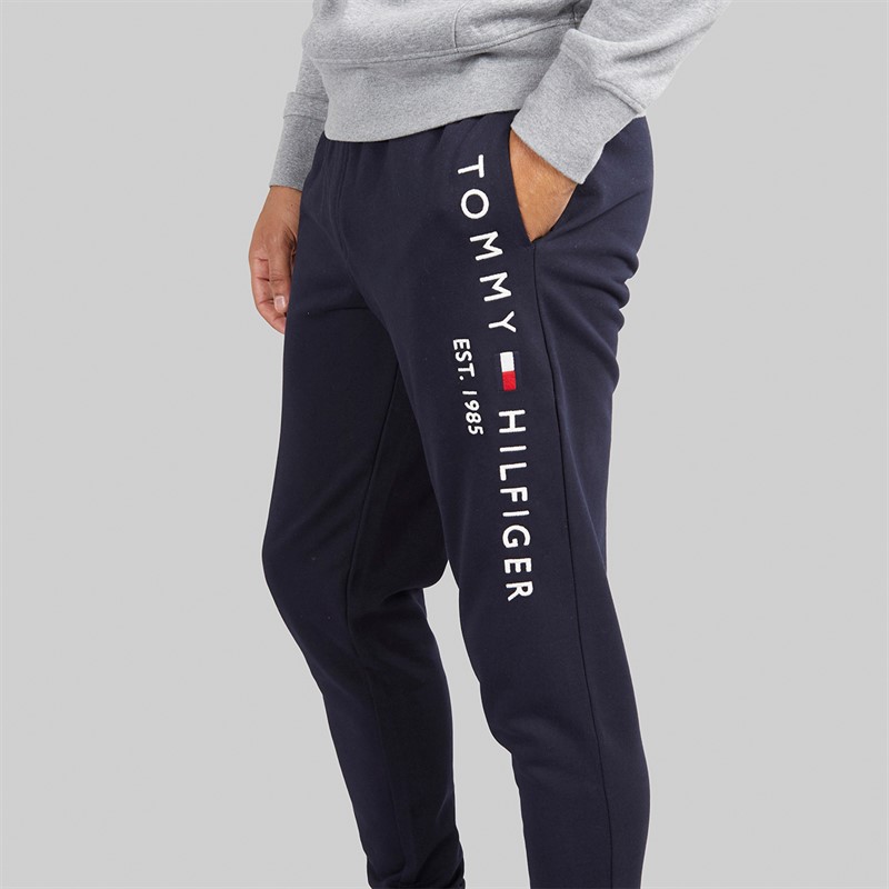 Tommy Hilfiger Mens Logo Joggers Desert Sky