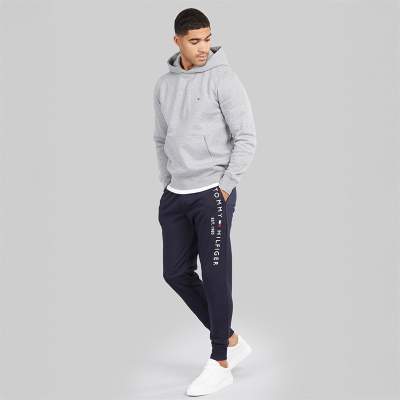 Tommy Hilfiger Mens Logo Joggers Desert Sky