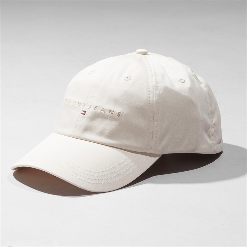 Tommy Hilfiger Mens Linear Logo Cap Newsprint