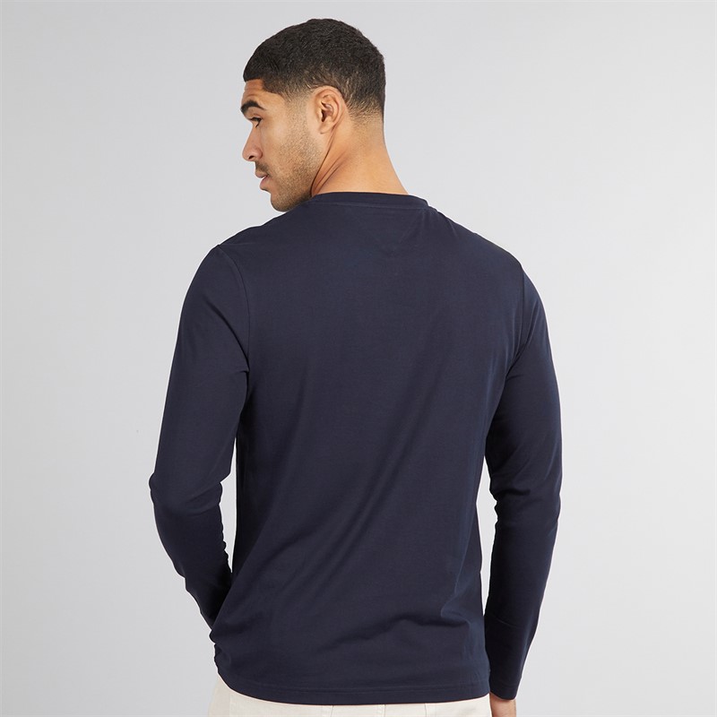 Tommy Hilfiger Mens Hilfiger Stack Long Sleeve Top Desert Sky