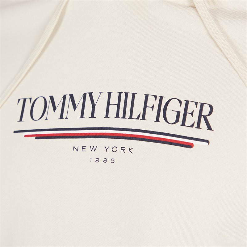 Tommy Hilfiger Mens Love Hilfiger Hoodie Newsprint
