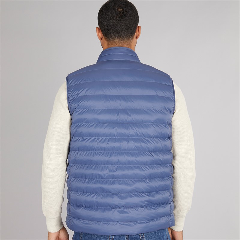 Tommy Hilfiger Mens Packable Recycled Gilet Faded Indigo