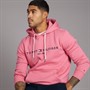 Tommy Hilfiger Mens Tommy Logo Hoodie Vintage Rosy