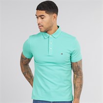 Tommy Hilfiger Mens 1985 Slim Polo Shirt Chilled Mint