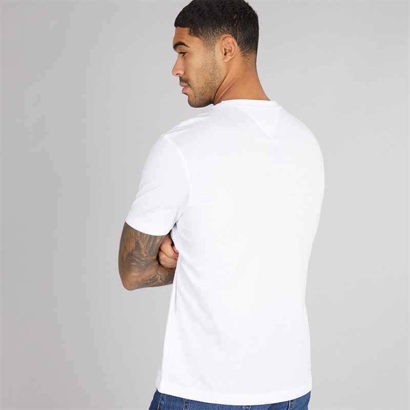 Tommy Hilfiger Mens Hilfiger Stack T-Shirt White