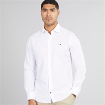 Tommy Hilfiger Mens Twill Shirt Optic White