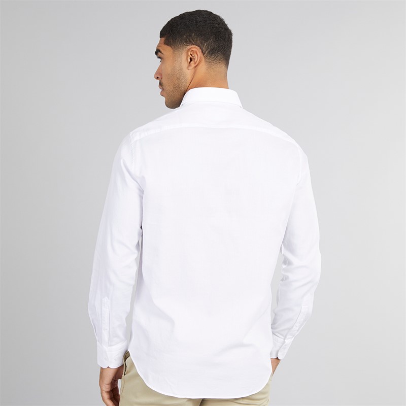 Tommy Hilfiger Mens Twill Shirt Optic White