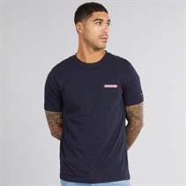 Tommy Hilfiger Mens Americana Monotype Pocket T-Shirt Desert Sky