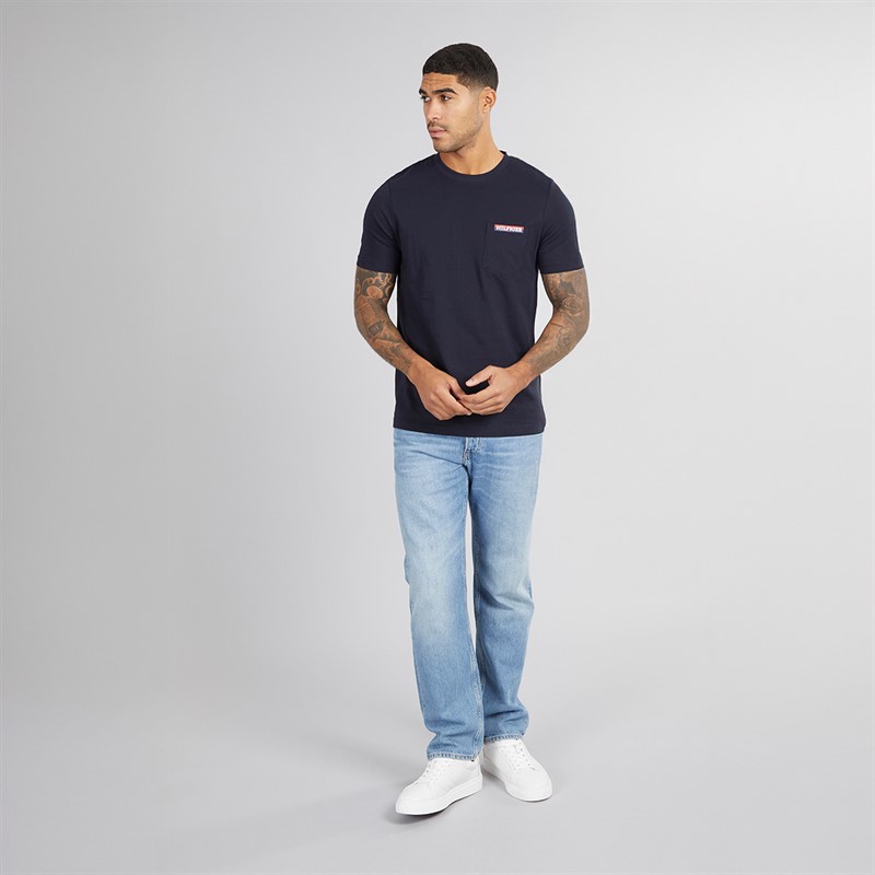 Tommy Hilfiger Mens Americana Monotype Pocket T-Shirt Desert Sky