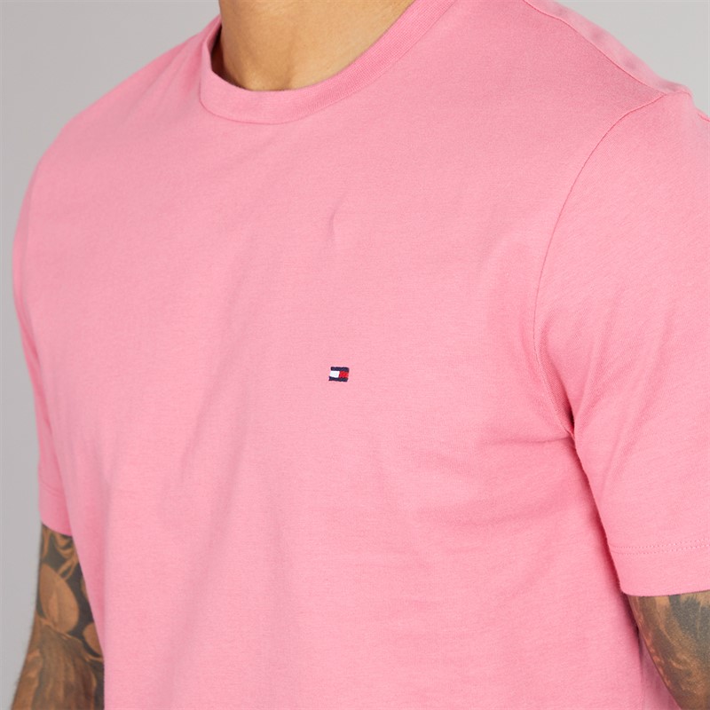 Tommy Hilfiger Mens Seasonal Solid T-Shirt Vintage Rosy