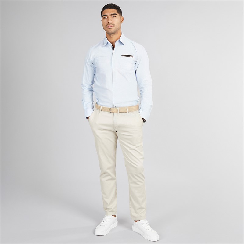 Tommy Hilfiger Mens Twill Shirt Breezy Blue