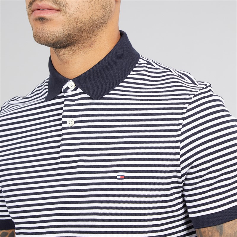 Tommy Hilfiger Mens 1985 Regular Polo Shirt Desert Sky/White Desert Sky / White