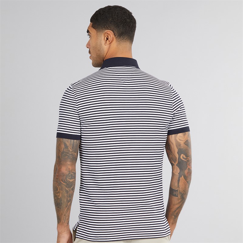 Tommy Hilfiger Mens 1985 Slim Polo Shirt Desert Sky/White Desert Sky / White