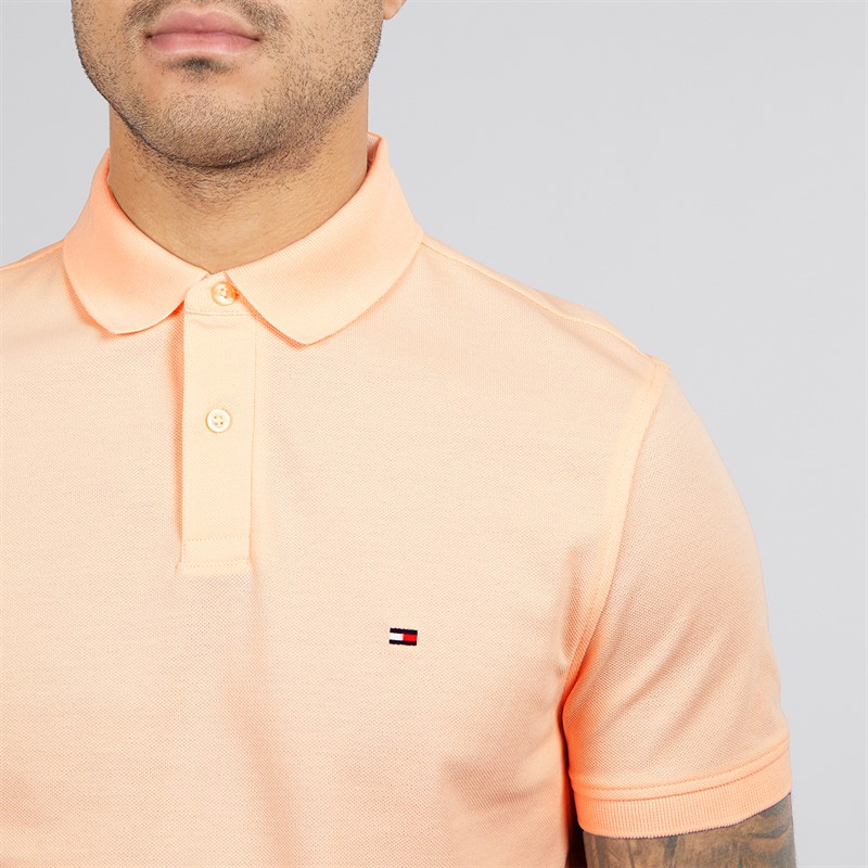 Tommy Hilfiger Mens 1985 Regular Polo Shirt Whipped Papaya
