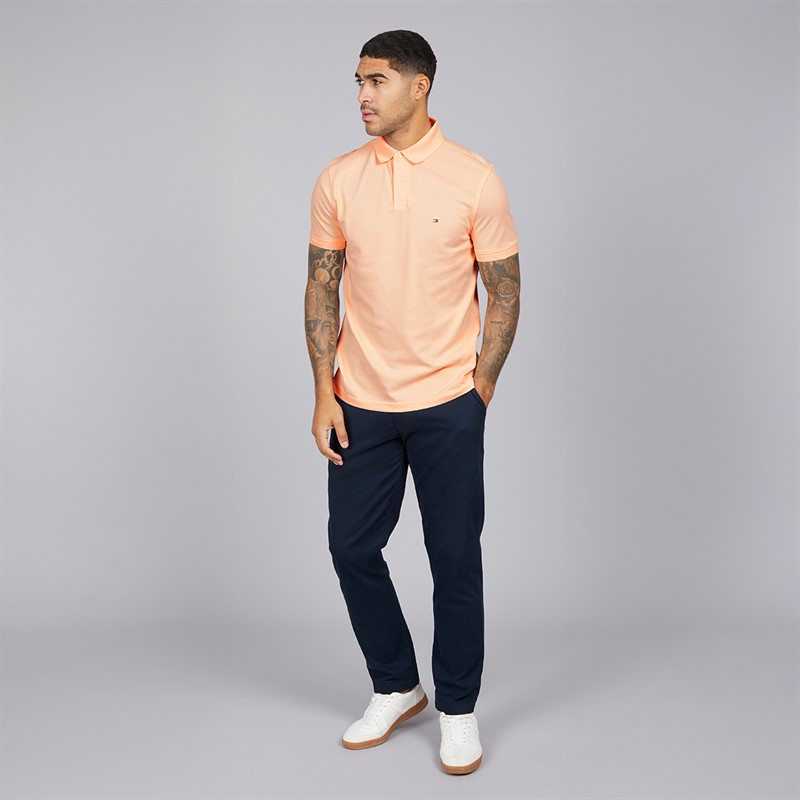 Tommy Hilfiger Mens 1985 Regular Polo Shirt Whipped Papaya