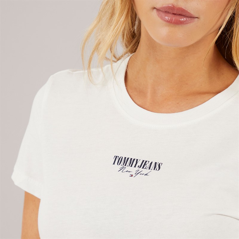 Tommy Hilfiger Womens Essential Two Pack T-Shirts Ecru/Tahiti Berry Ecru / Tahiti Berry