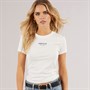 Tommy Hilfiger Womens Slim Essential T-Shirt Ecru
