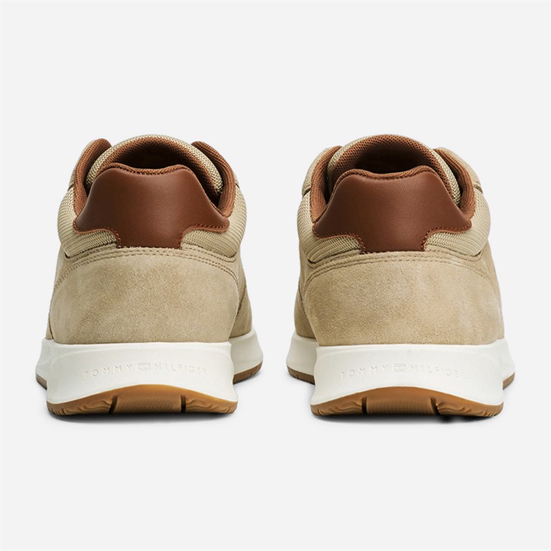 Tommy Hilfiger Mens Premium Suede Trainers Sandalwood
