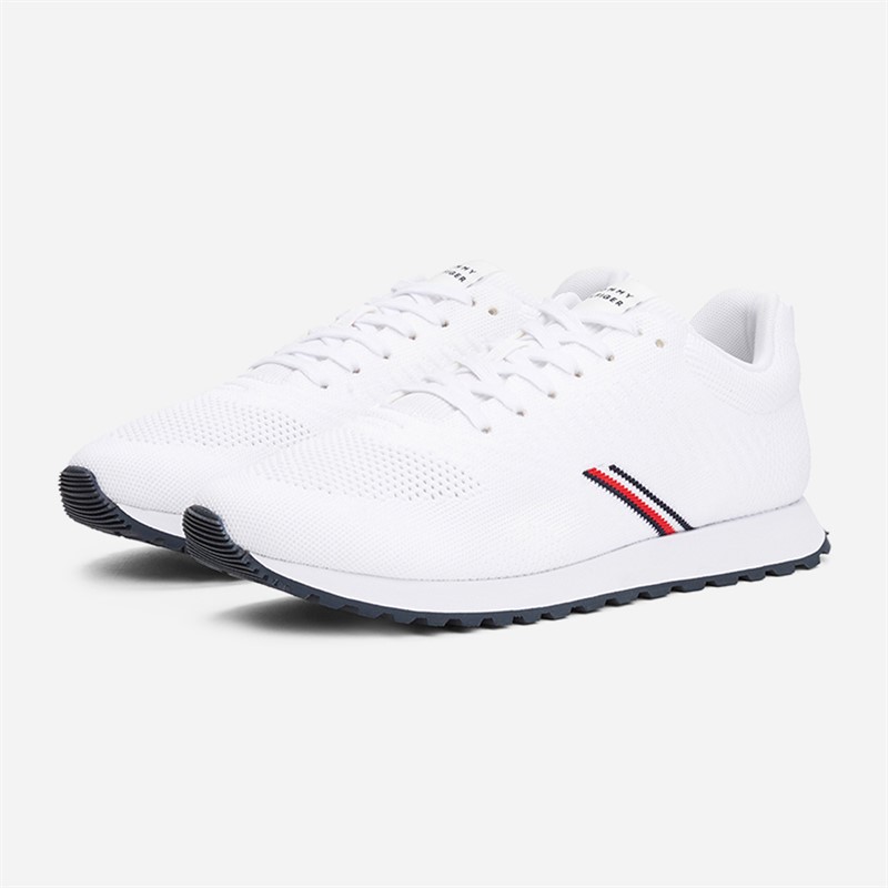Tommy Hilfiger Mens New Runner Trainers White