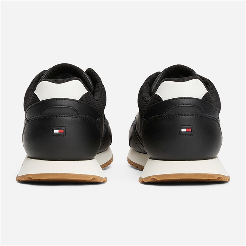Tommy Hilfiger Mens New Runner Trainers Black