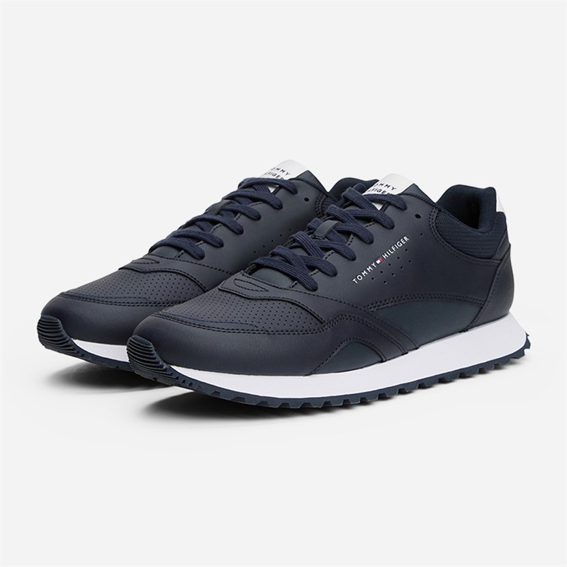 Tommy Hilfiger Mens New Runner Trainers Desert Sky