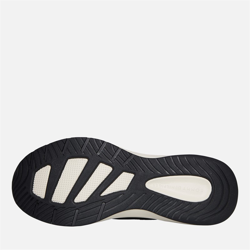 Tommy Hilfiger Womens Knit Runner Trainers Black